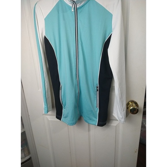 $ Style Co Sport Women's Lightweight Colorblock Full Zip Pocket Jacket. Size M - Picture 9 of 11